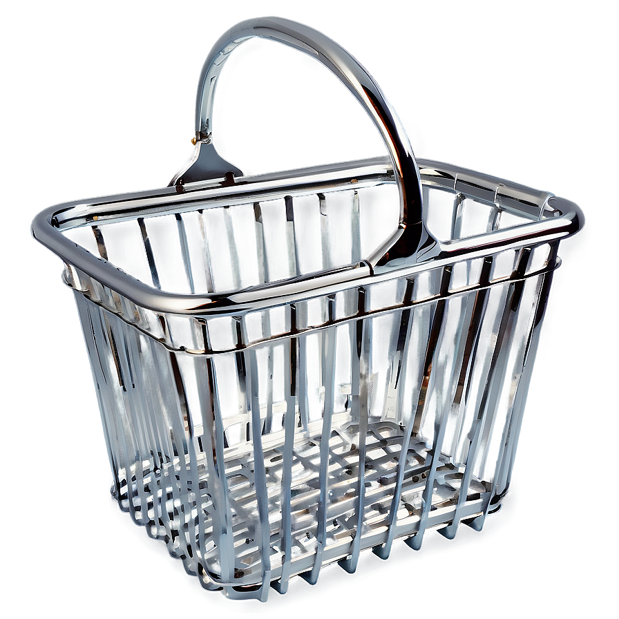 Metal Shopping Basket Png Fqo96