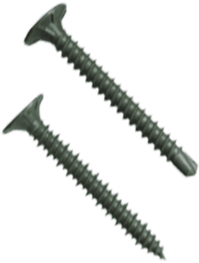 Metal Wood Screws Isolated