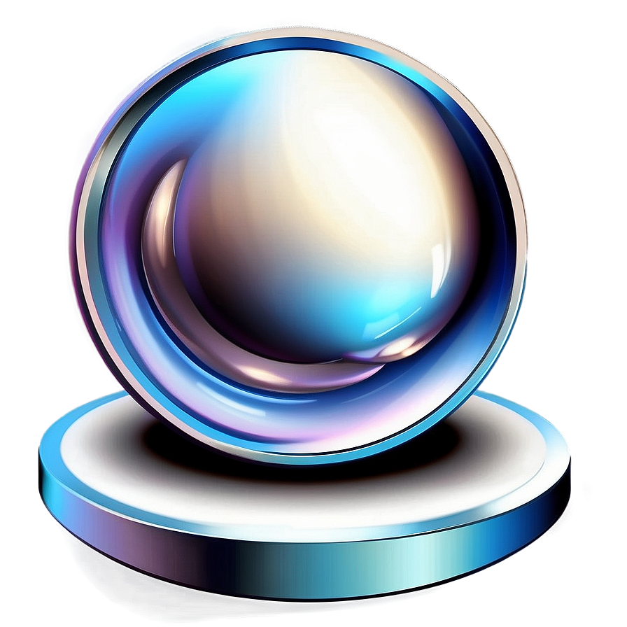 Metallic 3d Circle Illustration Png Oyy