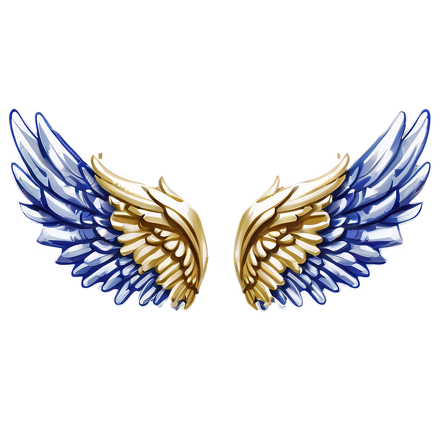 Metallic Angel Wings Sketch Png 69