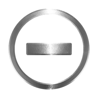 Metallic Circle Dash Icon