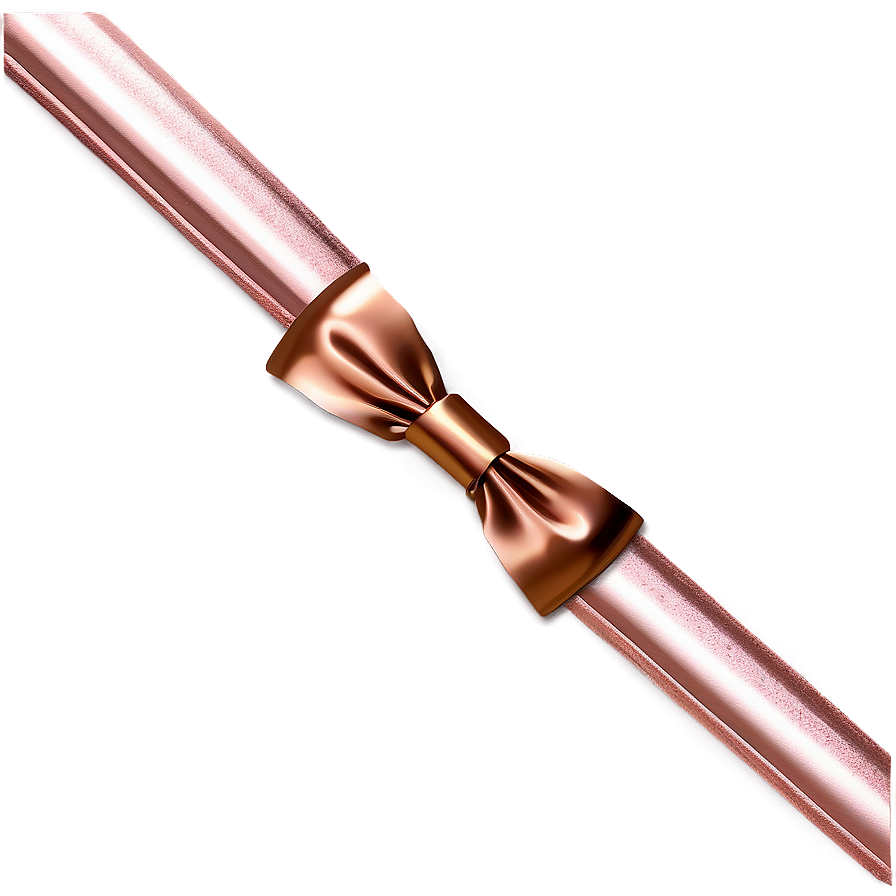 Metallic Copper Gift Bow Png Sww59