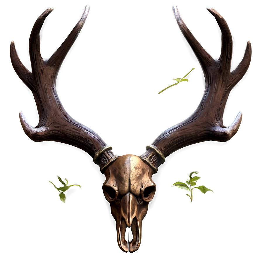 Metallic Deer Antler Png 06122024