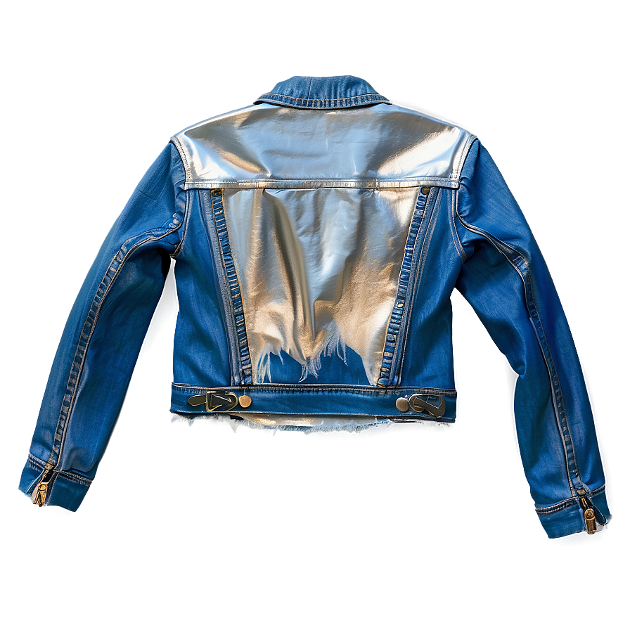 Metallic Denim Jacket Png Lix