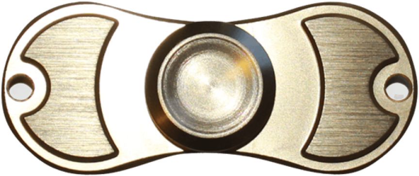 Metallic Fidget Spinner Top View