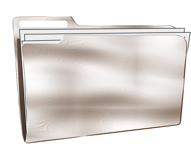 Metallic File Folder Icon