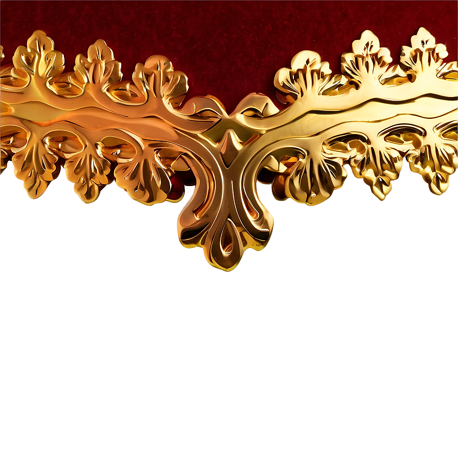 Metallic Gold Trim Png Kve38