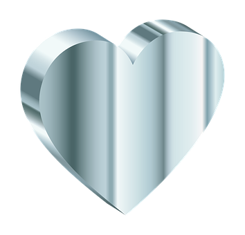 Metallic Heart Graphic