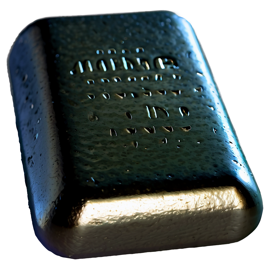 Metallic Iron Ingot Texture Png Mro