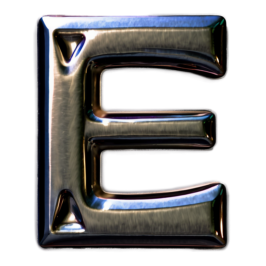 Metallic Letter E Png 84