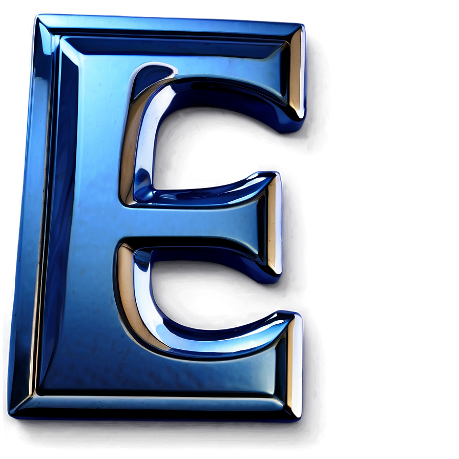 Metallic Letter E Png Uhh7