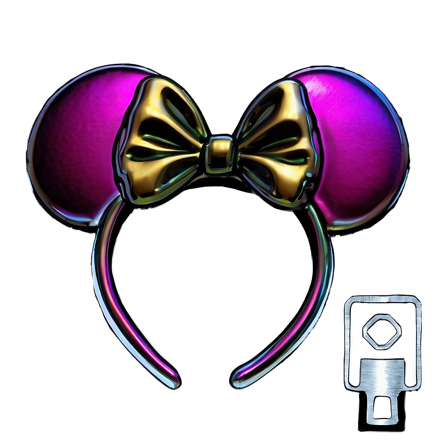 Metallic Mouse Ears Png 06292024