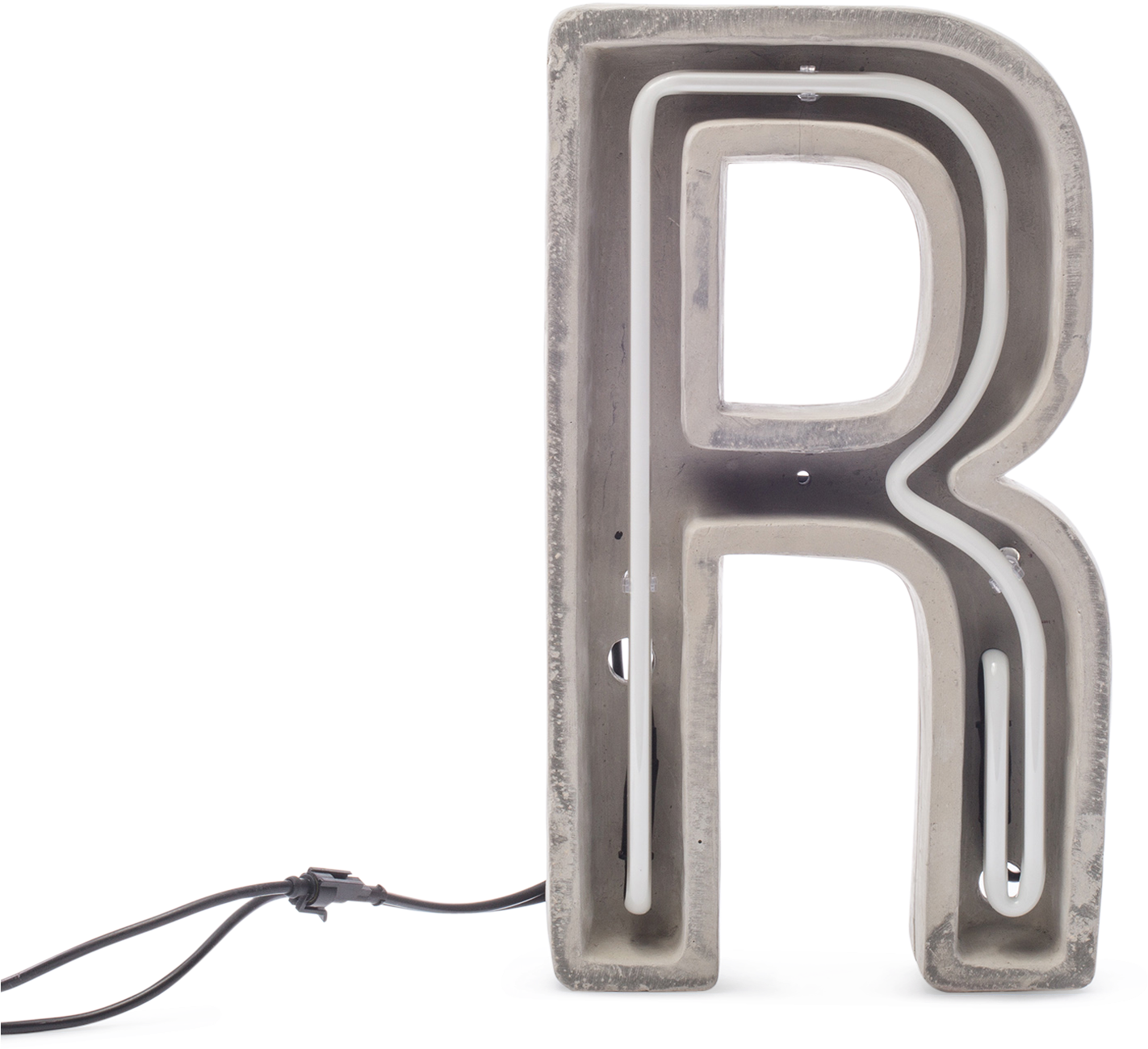 Metallic Neon Letter R