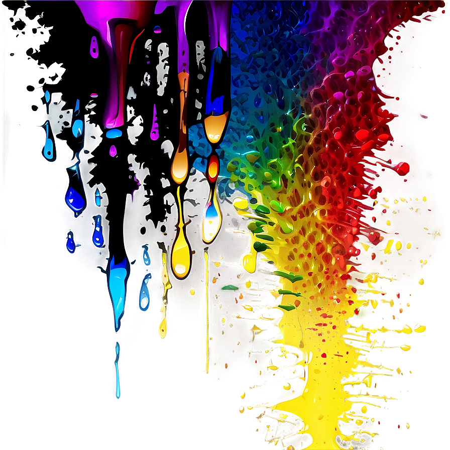 Metallic Paint Splatter Png 05042024