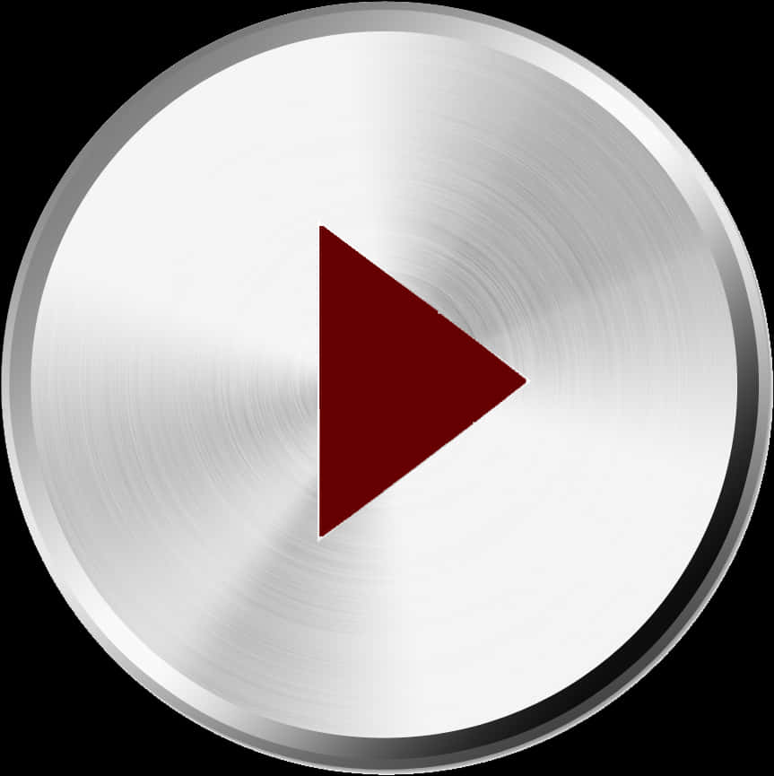 Metallic Play Button Icon