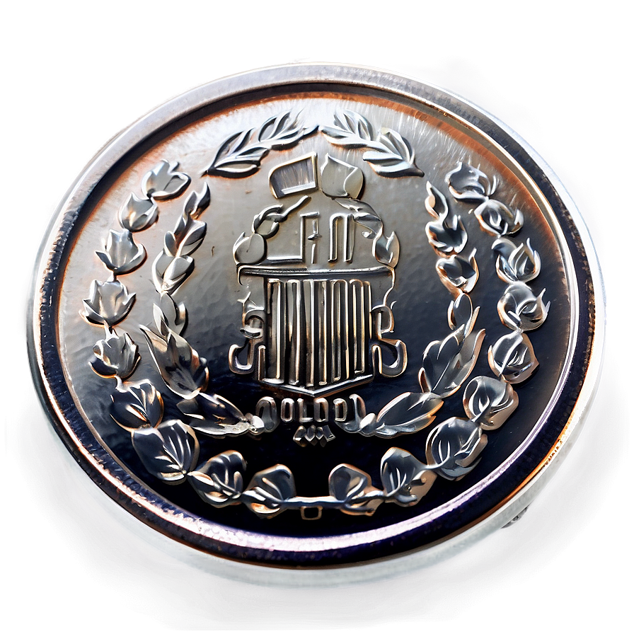 Metallic Silver Coin Texture Png 17