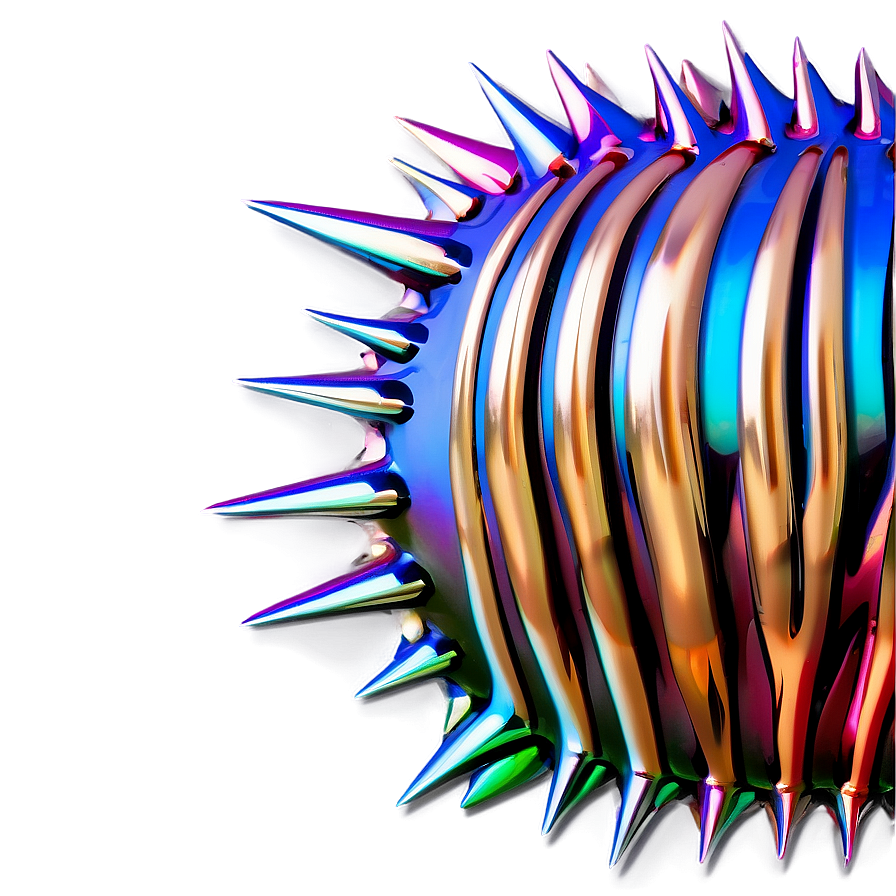 Metallic Spikes Detail Png Fue