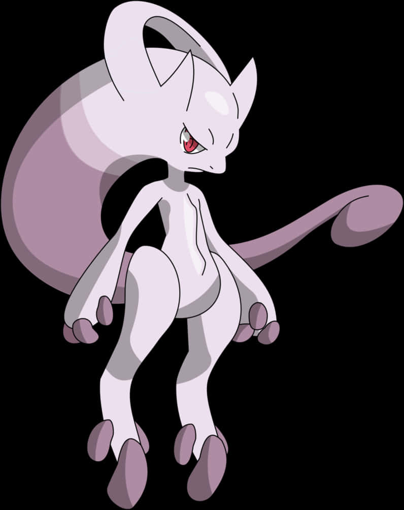 Mewtwo Pokemon Character Art