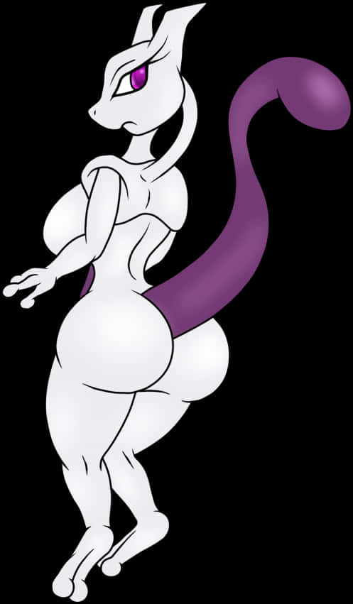 Mewtwo Pokemon Character Art