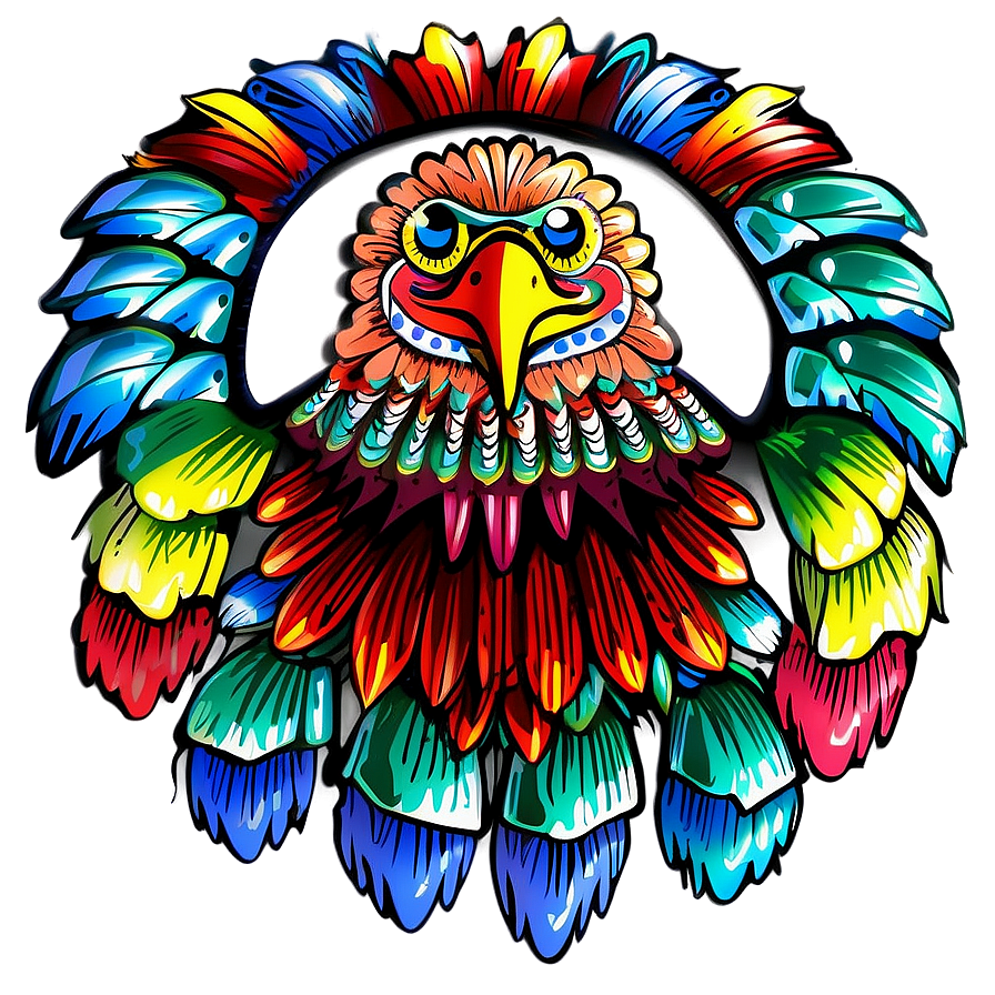 Mexican Eagle In Traditional Art Png 06132024