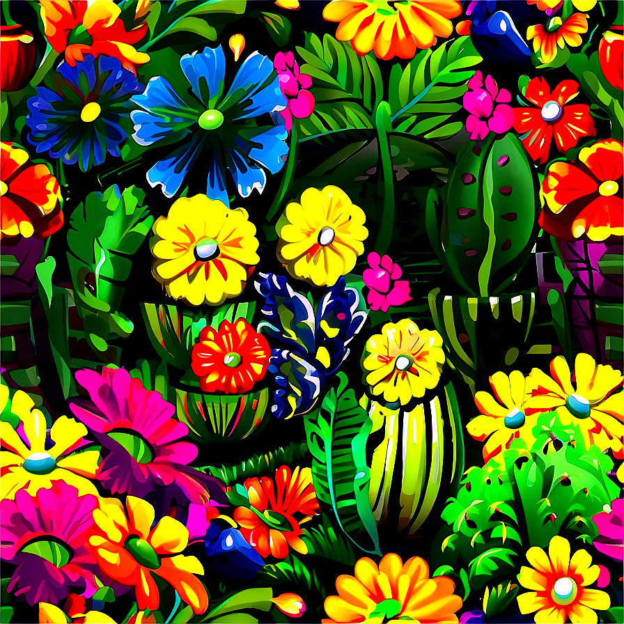 Mexican Flowers In Pots Png Mbi