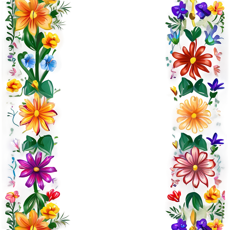 Mexican Flowers Pattern Png 17