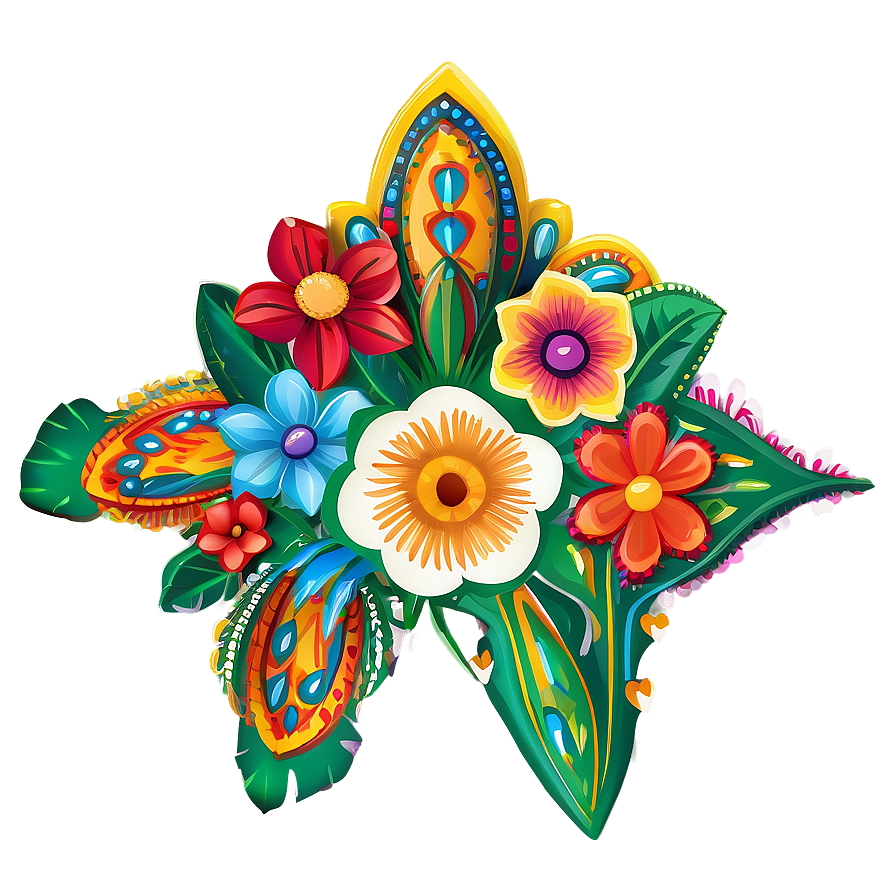 Mexican Flowers Wedding Theme Png Pol31