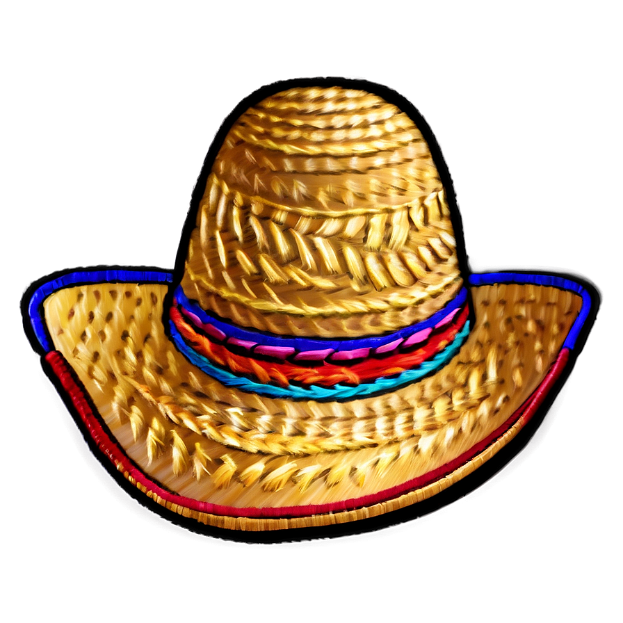 Mexican Hat With Embroidery Png Tkl40