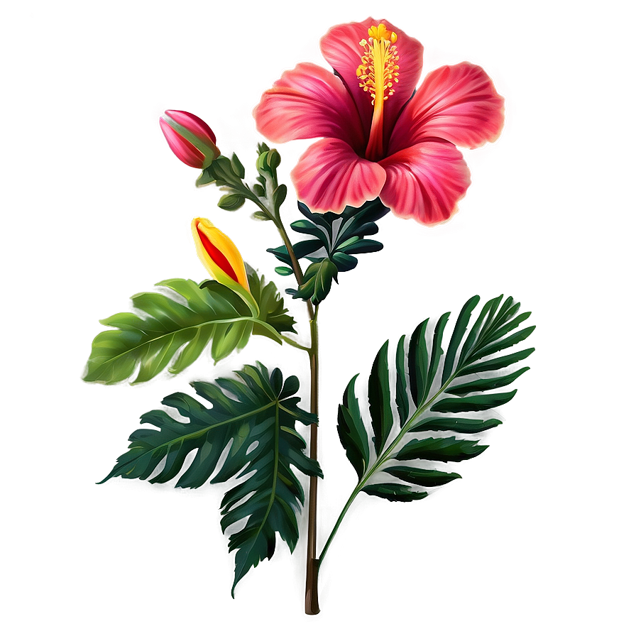 Mexican Hibiscus Flowers Png Oic