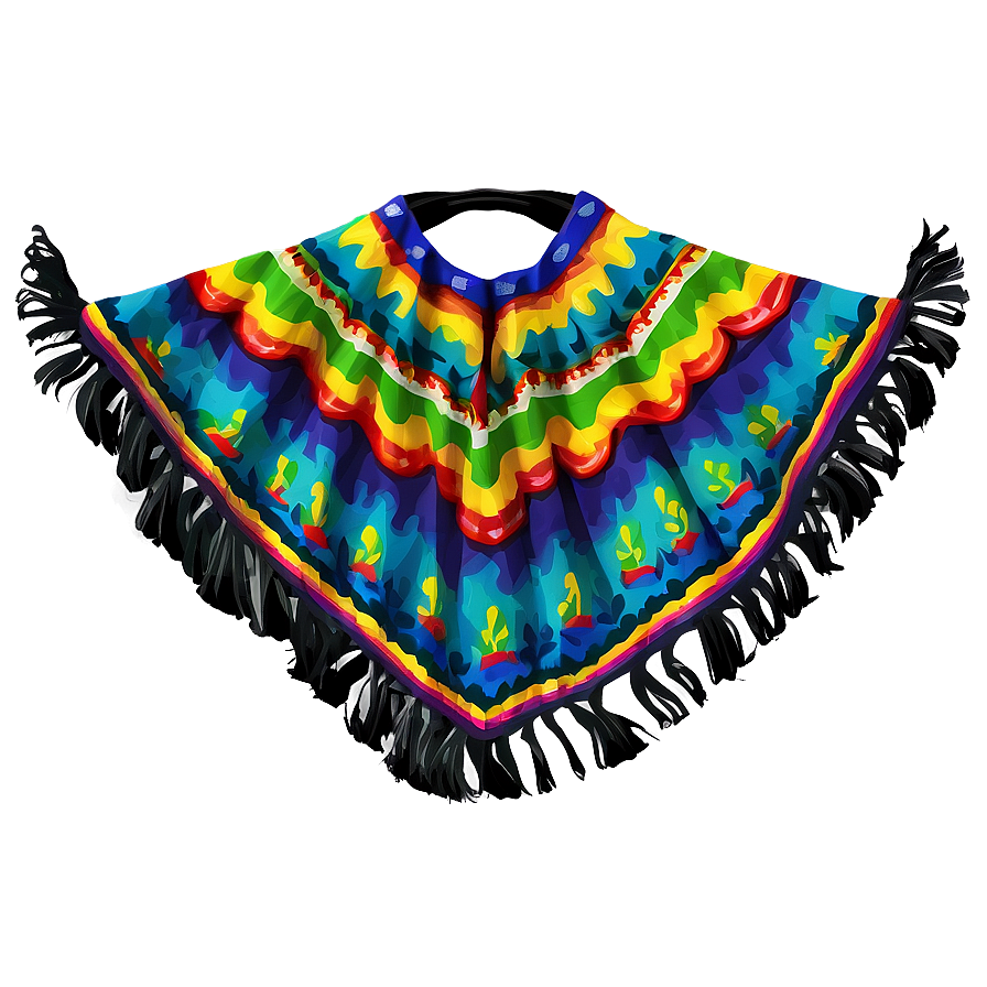 Mexican Poncho Accessory Png 48