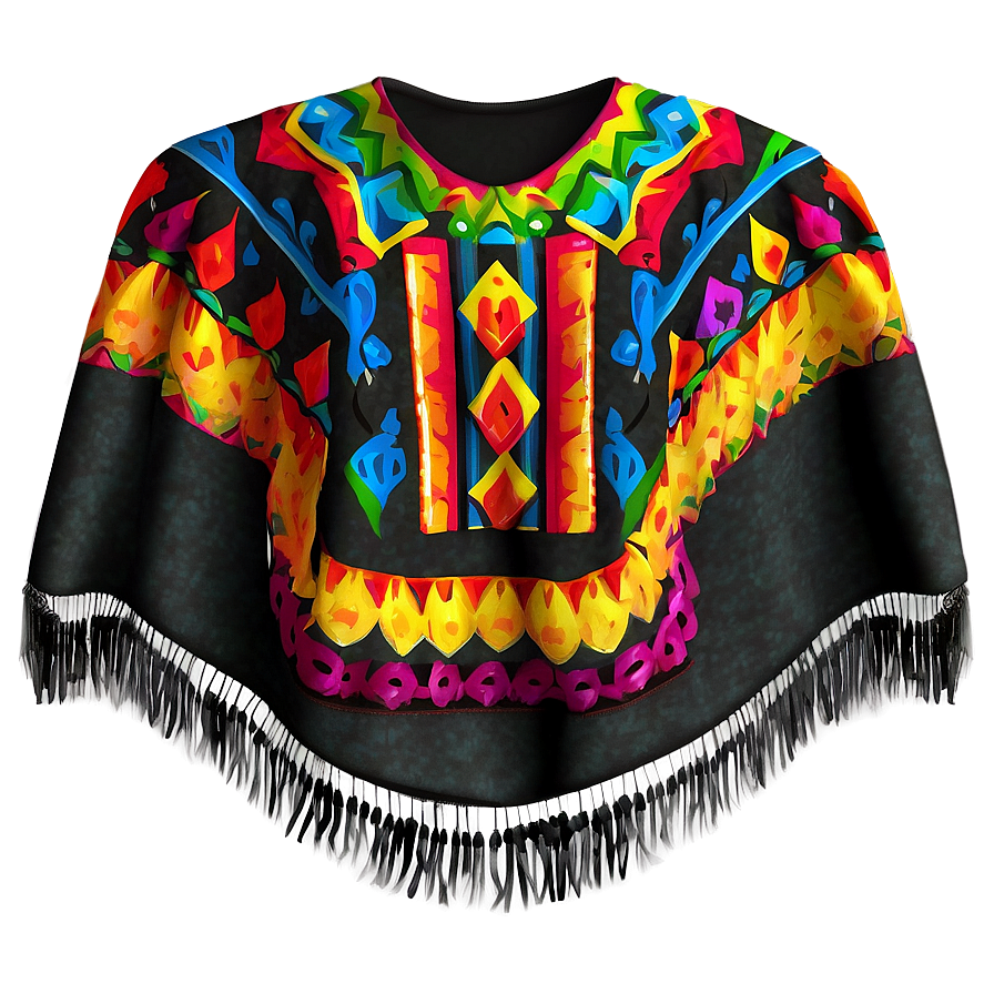 Mexican Poncho Design Png 84