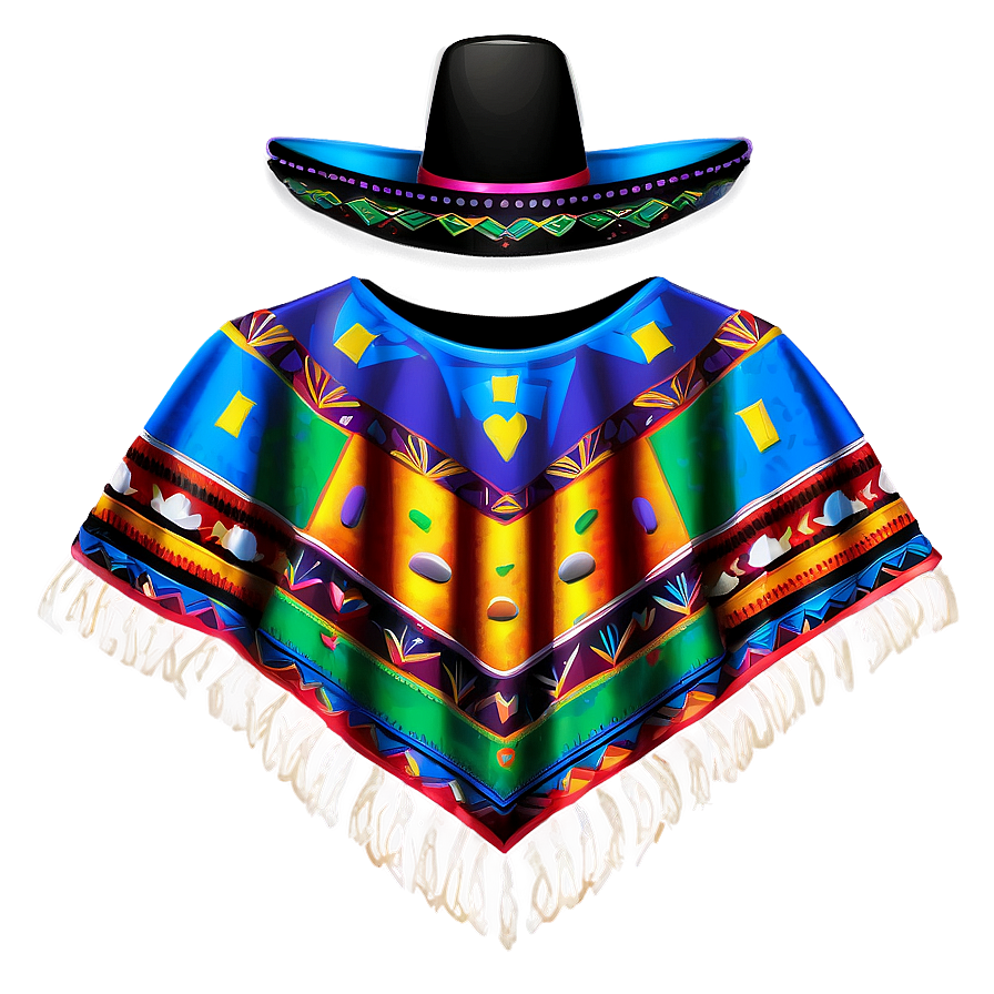 Mexican Poncho For Celebration Png 06282024