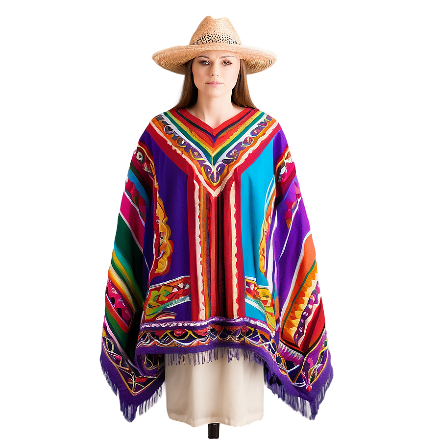 Mexican Poncho Tradition Showcase Png 36