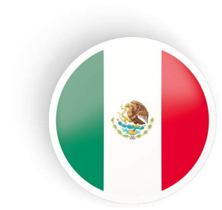 Mexico Flag Button Design