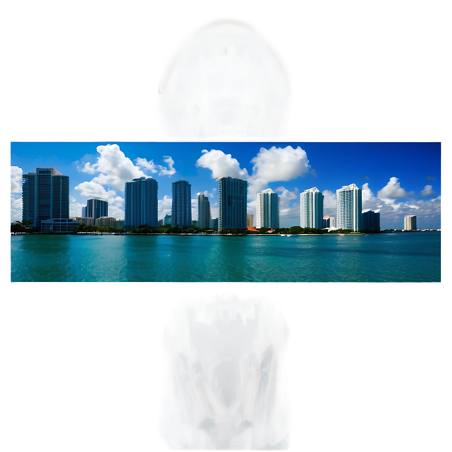 Miami Skyline In Summer Png Lnd69