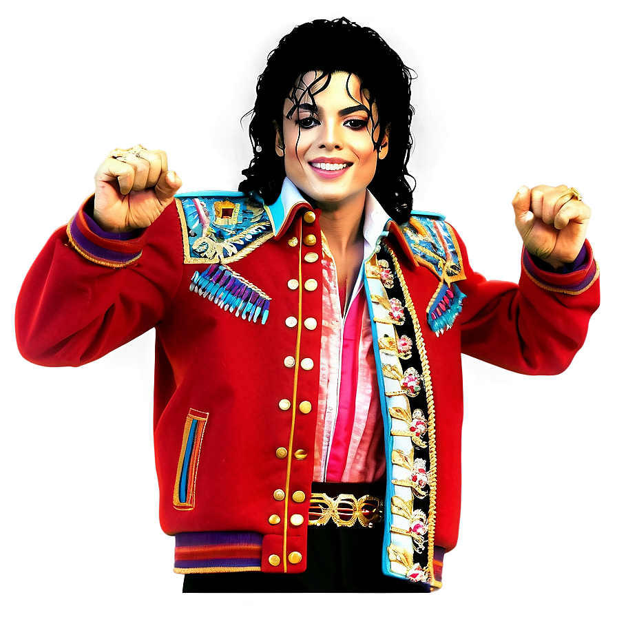 Michael Jackson Red Jacket Png 06252024