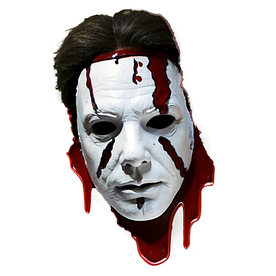 Michael Myers Face With Blood Splatter Png 06292024