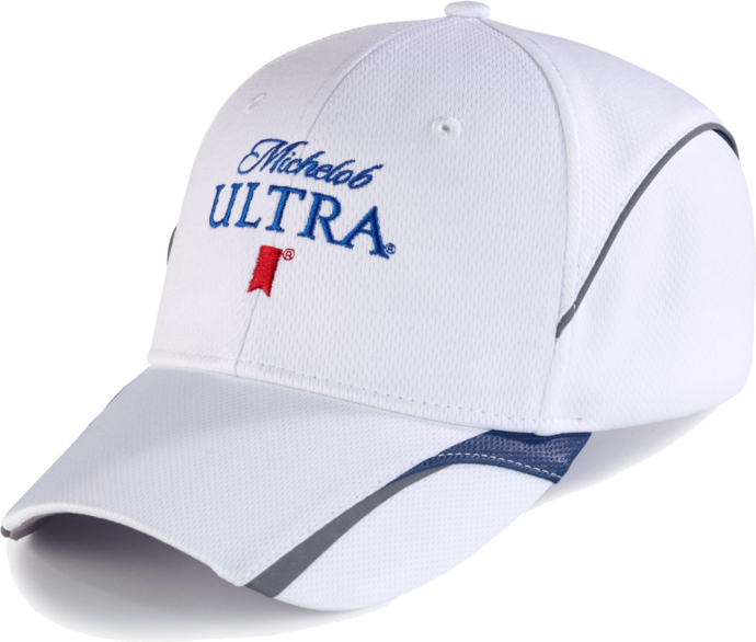 Michelob Ultra Branded White Cap