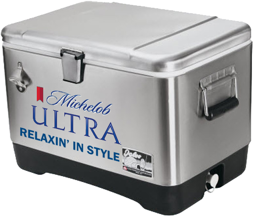 Michelob Ultra Metal Cooler Relaxing In Style