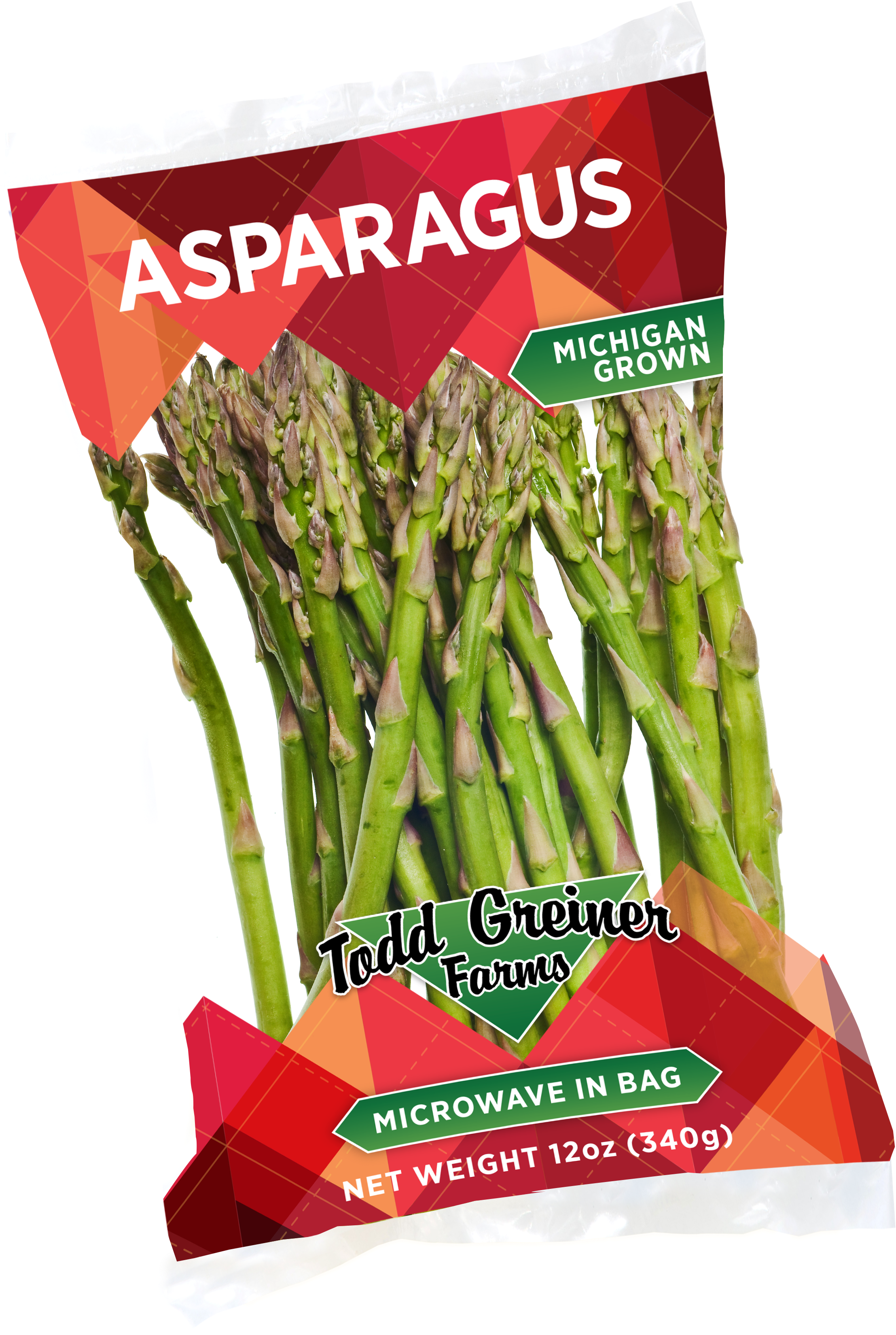 Michigan Grown Asparagus Packaging