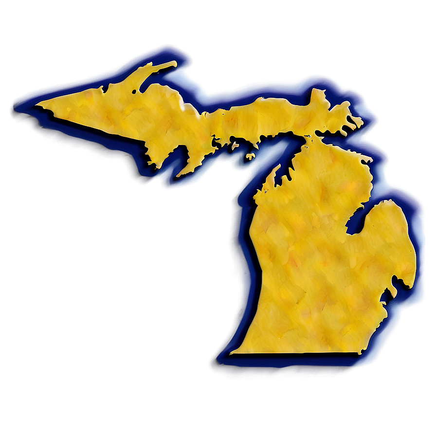 Michigan Map Outline Png Mfg38 Image