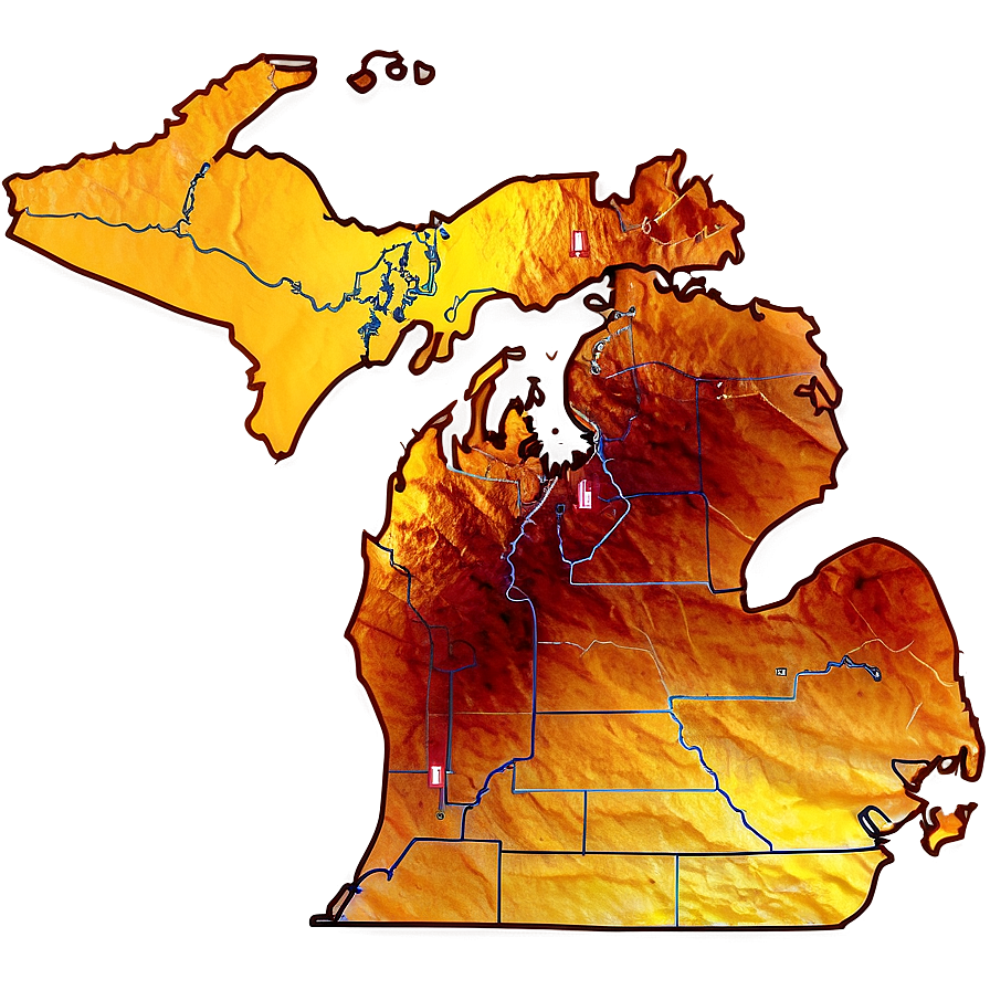 Michigan Region Border Png 47