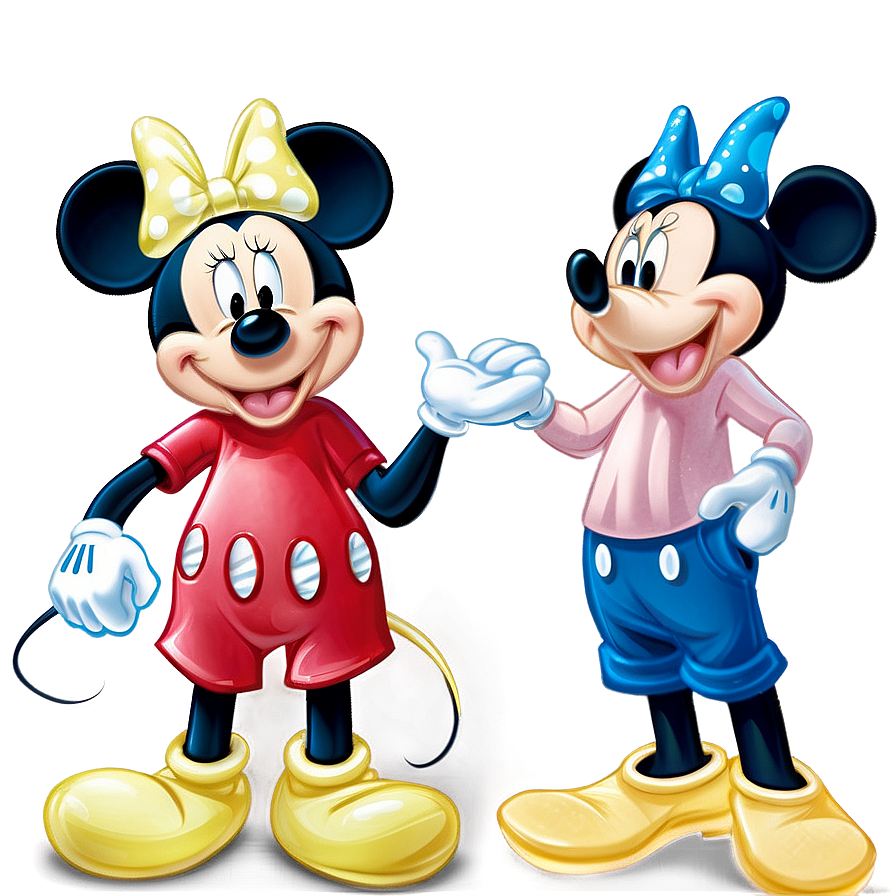 Mickey And Minnie Family Png Lkk56