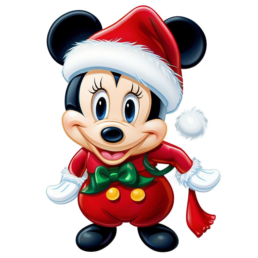 Mickey And Minnie Festive Christmas Png 06122024