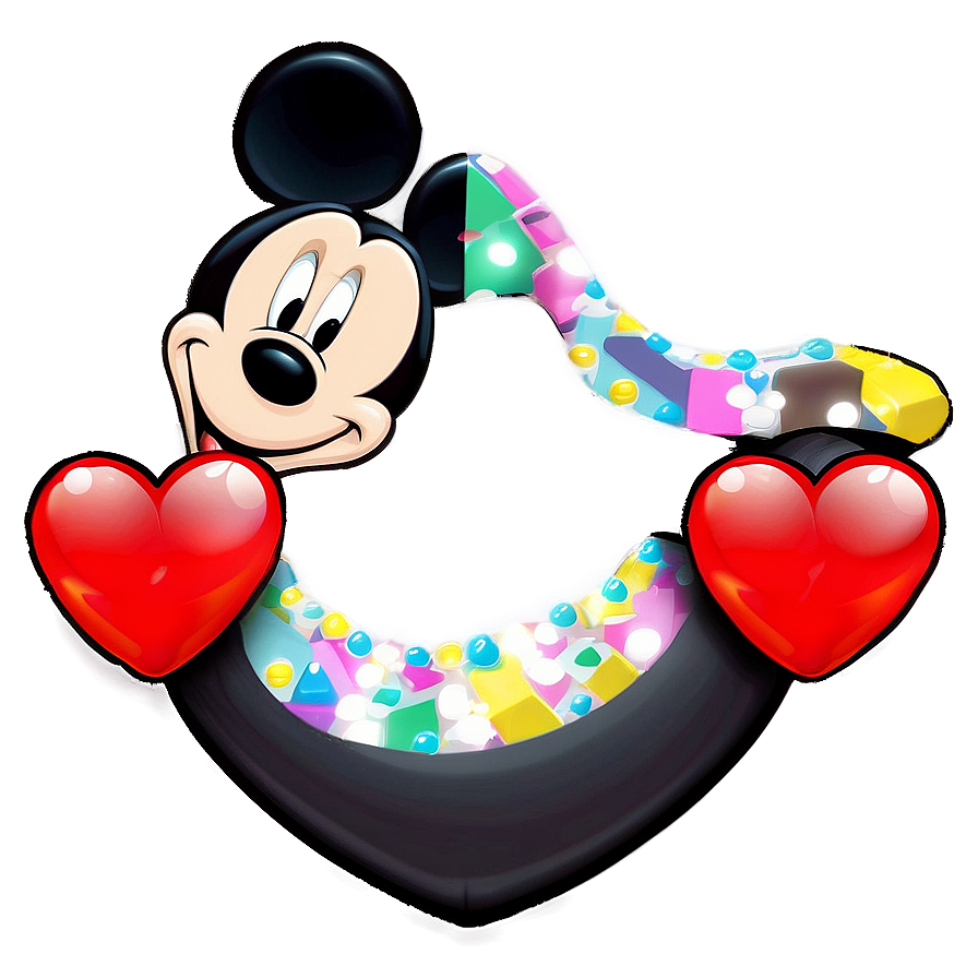 Mickey And Minnie Heart Png Qyv