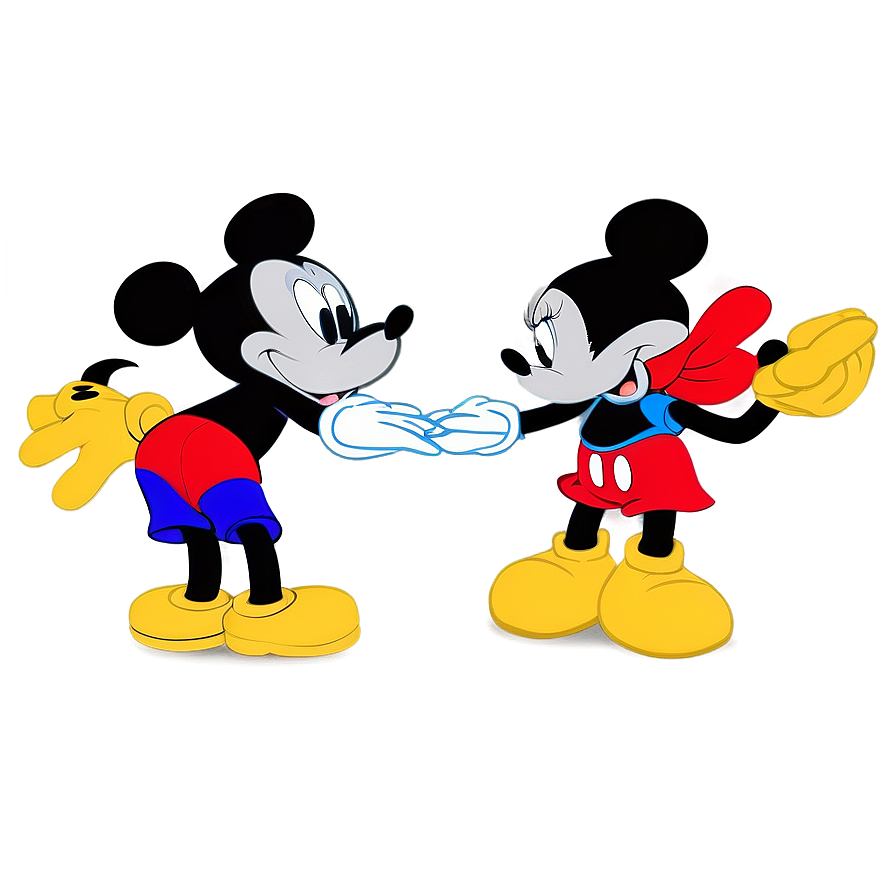 Mickey And Minnie Holding Hands Png 6