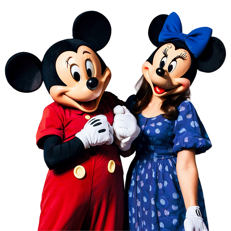 Mickey And Minnie Joyful Laughter Png 41