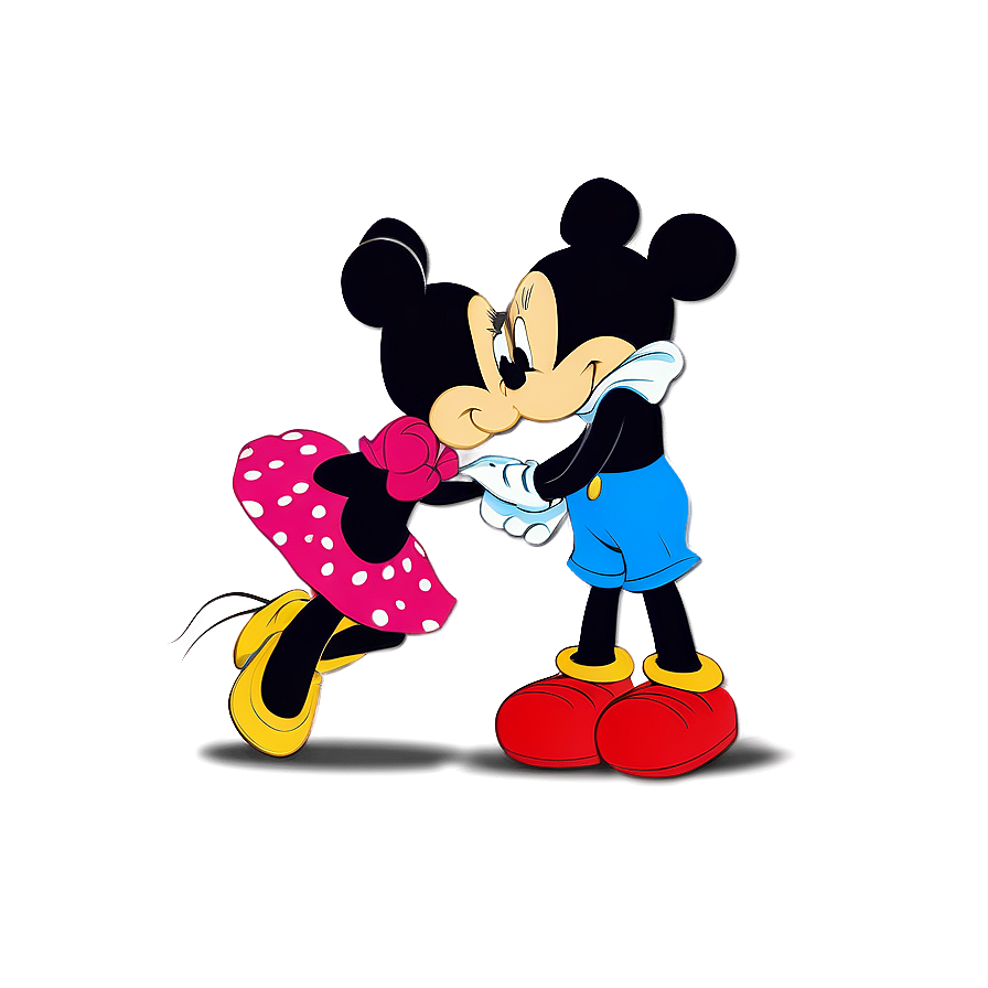 Mickey And Minnie Kiss Png 77