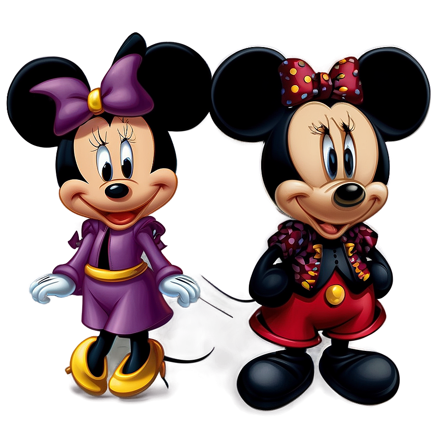 Mickey And Minnie New Year Png Lkl44