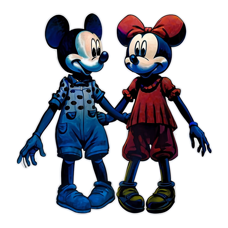 Mickey And Minnie Silhouette Png Bfm43